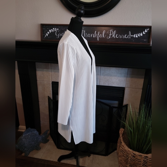 Marc New York White Ribbed Cardiganc - Picture 5 of 8